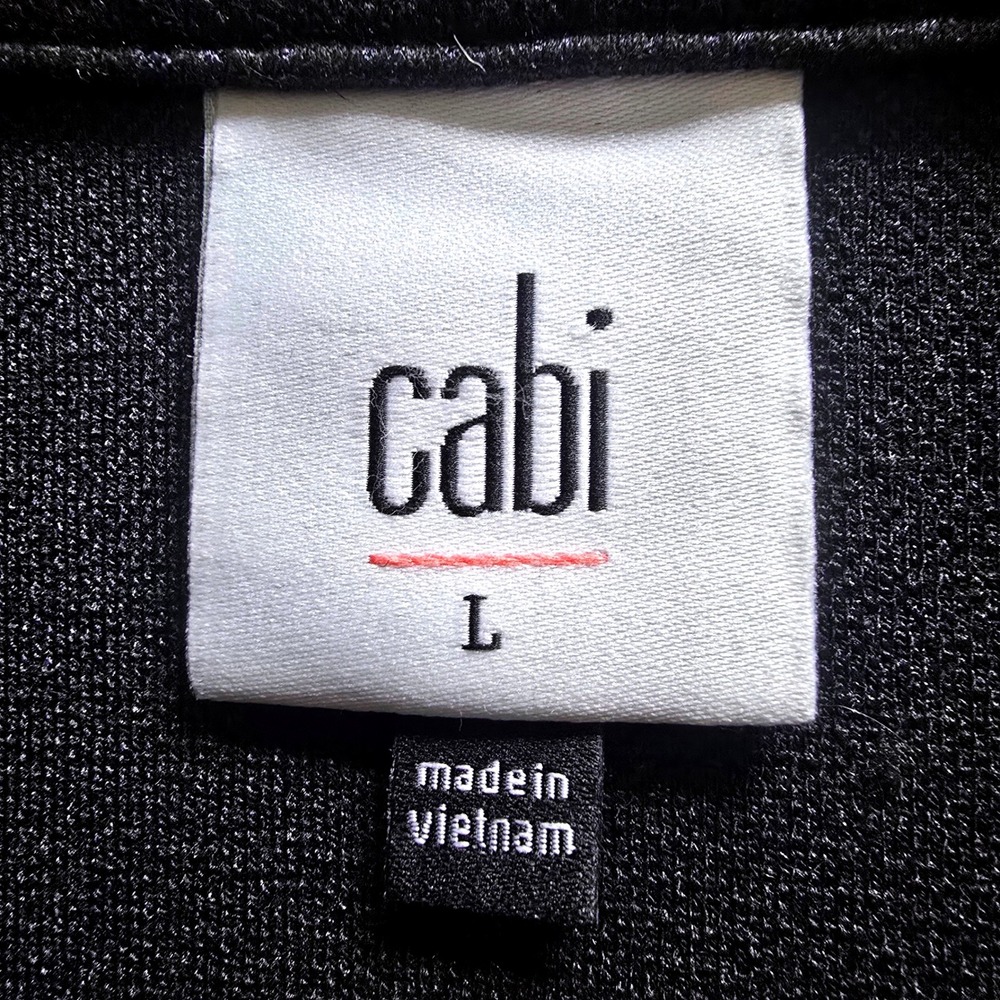 Cabi Regency Women's Blazer Navy Blue Black Plaid Single Button Career Jacket L - Picture 8 of 16
